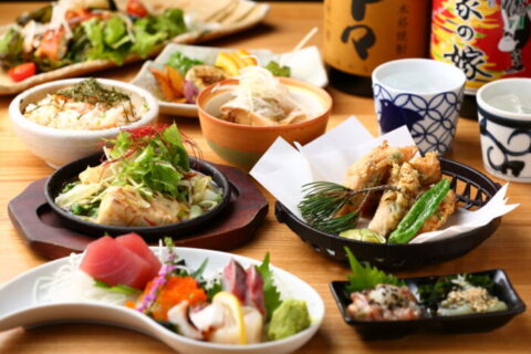 ◎90分飲み放題付！【11-1月】冬といえば鱈・河豚・鰤！海鮮尽くしコース「宝船　たからぶね」税込6000円 全8品（名駅）